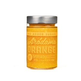 ARODAMA PREMIUM GREEK MARMALADE (JAM, SPREAD) NO SUGAR ADDED, 7.8 OZ/ 220 GRS CRETAN PRODUCT 100% NATURAL NO PRESERVATIVES OR ADDITIVES (SINGLE JAR, ORANGE NO SUGAR ADDED)