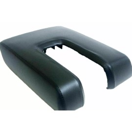 Kar Designers Black Real Leather Center Console Lid Cover For 14-19 Toyota Tundra