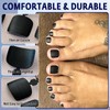 Bellelfin Press on Toenails for Women Matte Black Toenails Press