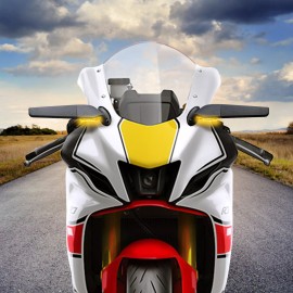 CB Adjustable Rearview Wind Wing Mirrors Turn Signals For Yamaha R3 R25 2014-2024