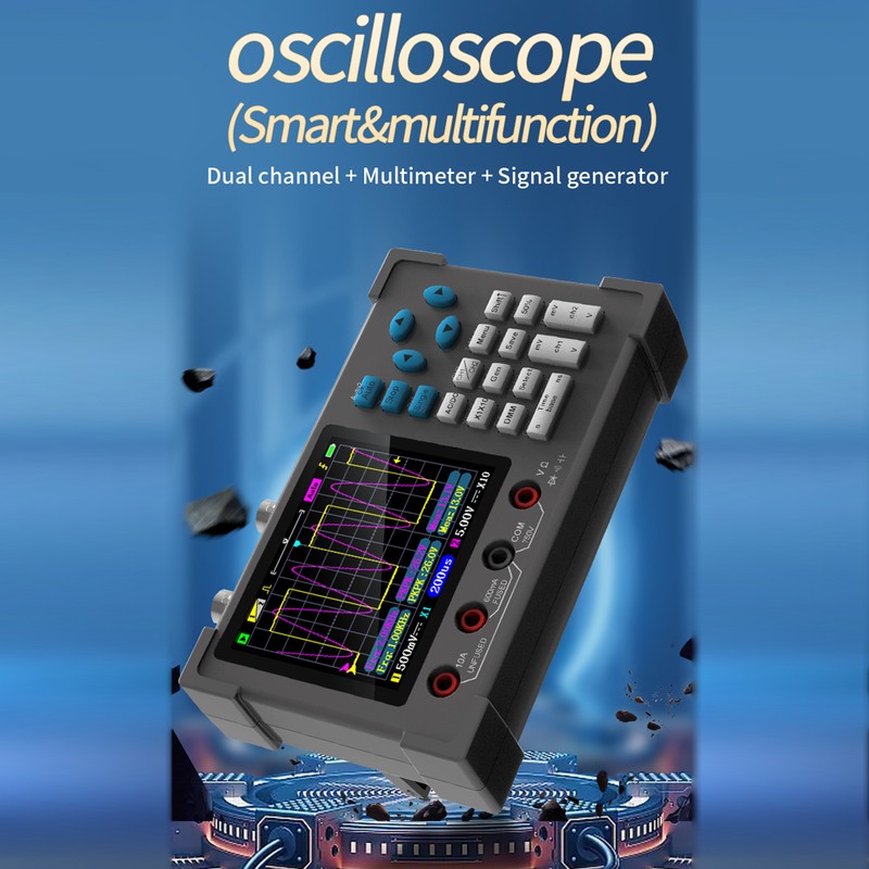 3 In1 Digital Oscilloscope 3.2in IPS Display 250MSa/s Sampling Rate