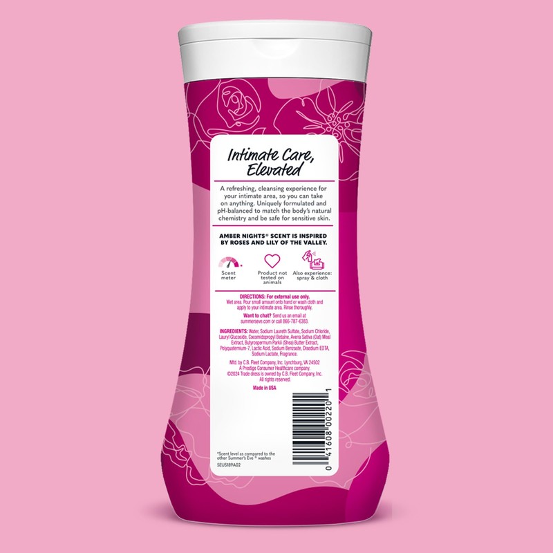 Summer's Eve Amber Nights with Oat and Shea Extracts, Daily