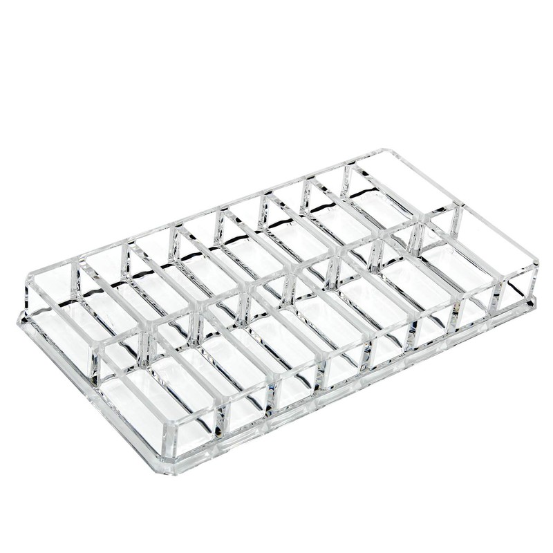 Discoball Acrylic Compact Holder/Eye Shadow/Blush/Highlighters Clear Makeup Organiser 16 Spaces