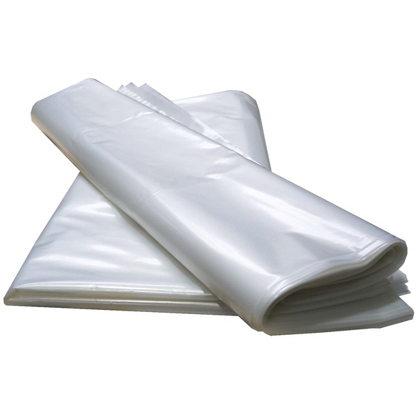 Pack of 5 PE Bin Bags 2500 Litres Side Gusset Bags 2100 x 2100 mm (W x L) Thickness: 85 µm Large Capacity Plastic Bags