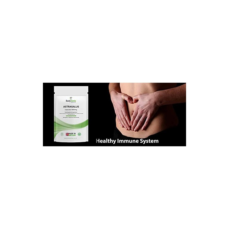 Bodygenix Astragalus 1000mg Capsules Bodygenix UK, Powerful Chinese Supplement High
