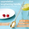 SDMAX 6 Pc Golden Stainless Steel Soup Spoon Set for
