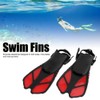 Adjustable Adult Diving Fins Comfortable Snorkeling Swimming Flippers Assistant EquipmentRed
