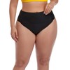 ZOHAMUNG Womens Retro Brazilian High Waisted Cheeky Bikini Bottoms Wide