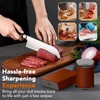 Rolling Knife Sharpener for Razor Sharp Edges, Easy Kitchen Knife