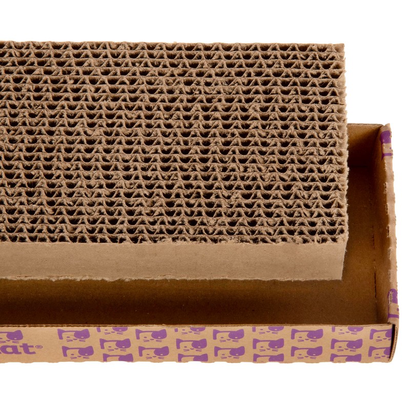 SmartyKat Super Scratcher Corrugated Cat Scratcher, Catnip Infusion Technology -