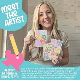 Hadley Designs Tarjetas y sobres en blanco de 4 x 6 – 24 tarjetas de felicitación en blanco con sobres al por mayor, juego de tarjetas de notas de pap