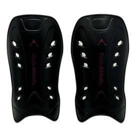 Peak Athletix Soccer Shin Guards for Kids Boys Girls Adults Protective Sports Equipment (Black, L/XL)