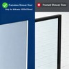 Frameless Glass Door Shower Towel Rack, Double Bar, 8 Hooks,