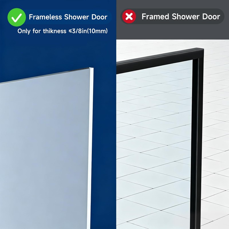 Frameless Glass Door Shower Towel Rack, Double Bar, 8 Hooks,