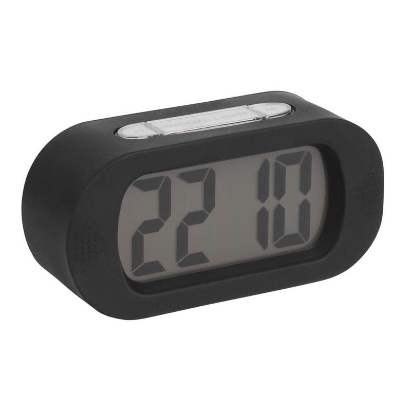 Karlsson - Uhr, Wecker Gummy - Silikon - schwarz -