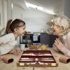 RERIVER Backgammon Set 2 Players Classic Backgammon Sets for Adults