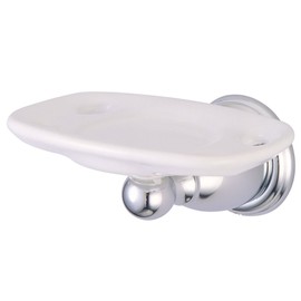 Kingston Brass BA1756C Heritage Toothbrush and Tumbler Holder, 5-1/2-Inch, Polished Chrome