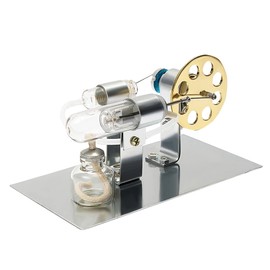 LetCart Hot Air Stirling Engine Model, Metal Stirling Car Engine Steam Power, Physical Model, Toy Collection, Home Office, Collectable, Gift,