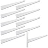 Yalikop 10 Pack Adjustable Shelf Brackets for Double Track System