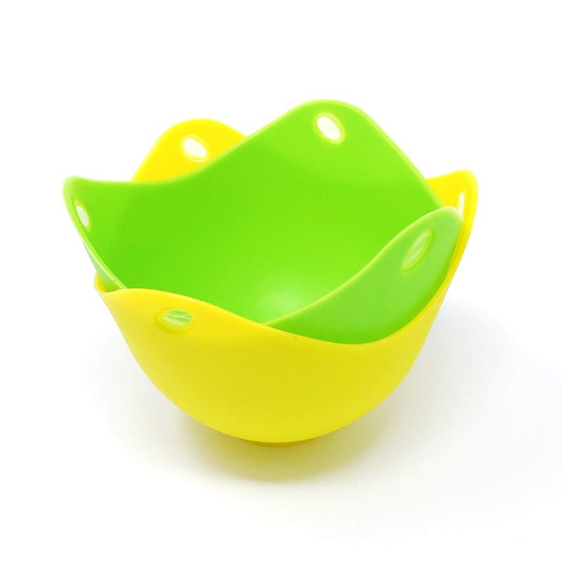allydrew Silicone Non-stick Egg Poachers, Poached Egg Cups for Steaming