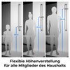 JOHO Shower Rail Stainless Steel with Shower Head Holder and