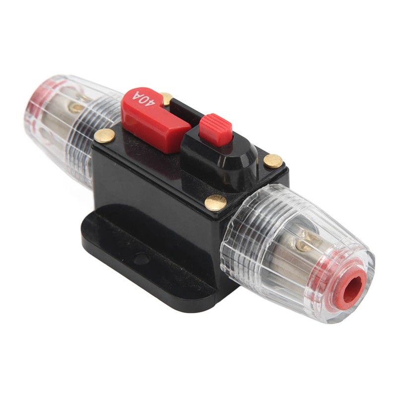 Circuit Breaker Audio Fuse Inline Holder Manual Reset 12V‑48V for