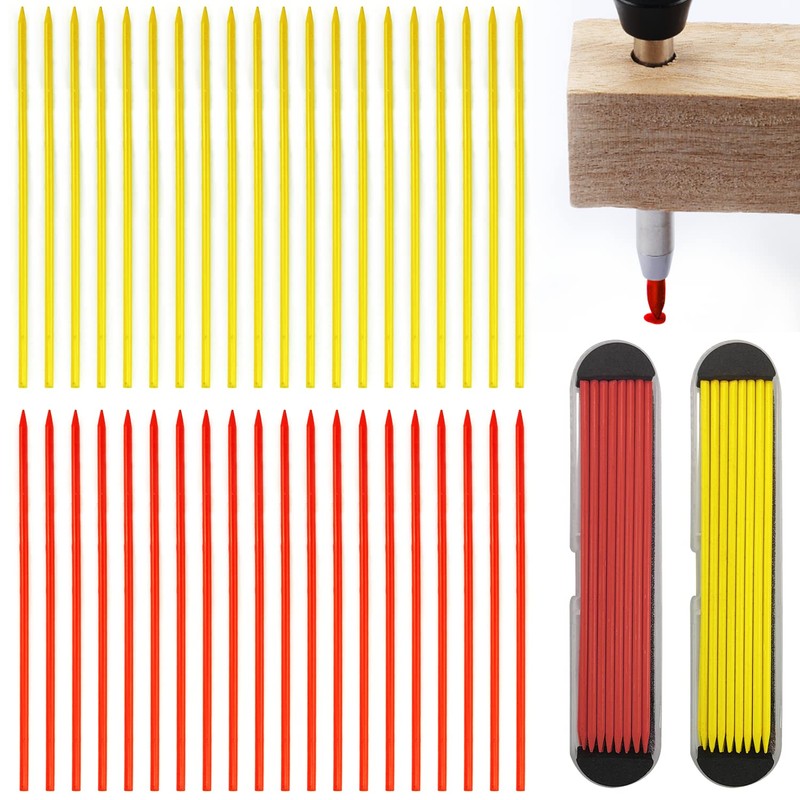 40pcs Pencil Refills, 2.8mm Pencil Refill for Tracer, Solid Carpenters