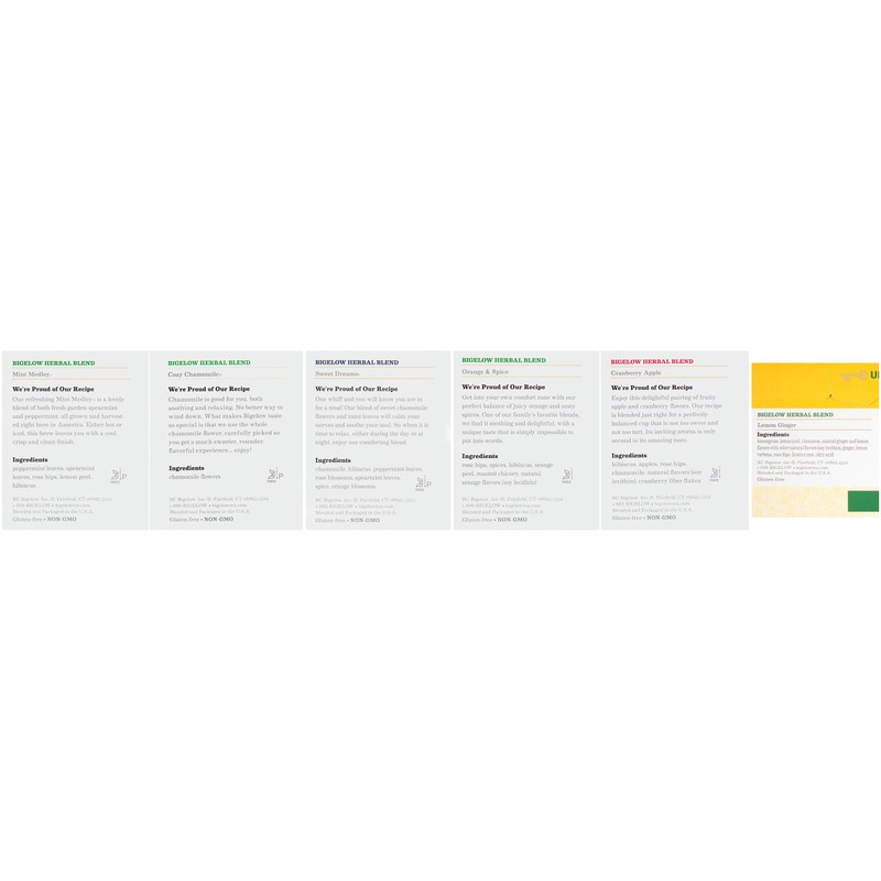 Bigelow Herbal Assortment Tea, 28 Count (Pack of 6)