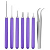 WLICCHS 7 Pieces Different Size Quilling Tools Quilling Paper Strips