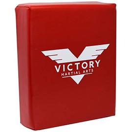 Victory Martial Arts Square Karate Hand Target Pad for Punching and Kicking (Red)