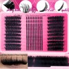 Lash Clusters Kit Spikes Left and Right 80D Fluffy Volume