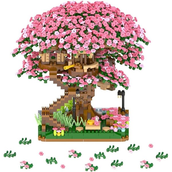 SUHOMMY Mini Bloques De Construcción De Kit De Árbol De