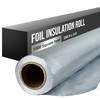 Radiant Barrier, Insulation Roll, Attic Insulations, Reflective Insulations, House Wrap, 1000 Sq. Feet, 250'x4', Foil, Double Reflective, Aluminum, Mylar, Radient, Thermal, Metal Building, Perforated | Houseables