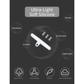 Combine8 Eyeglass Nose Pads, 12 Pairs Clear Soft Silicone Screw-in Anti-Slip Glasses Nose Pad with 1Pc Screwdrivers & 4Pcs Screws for Deadbolt OO6046/Backwind/Base Plate OX3232 Sunglasses