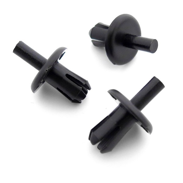 VVO Fasteners- Black Plastic Front Bumper & Trim Fastener Clips