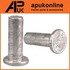 APUK 25x Solid Aluminium Flat Head Rivet M4 x 11mm