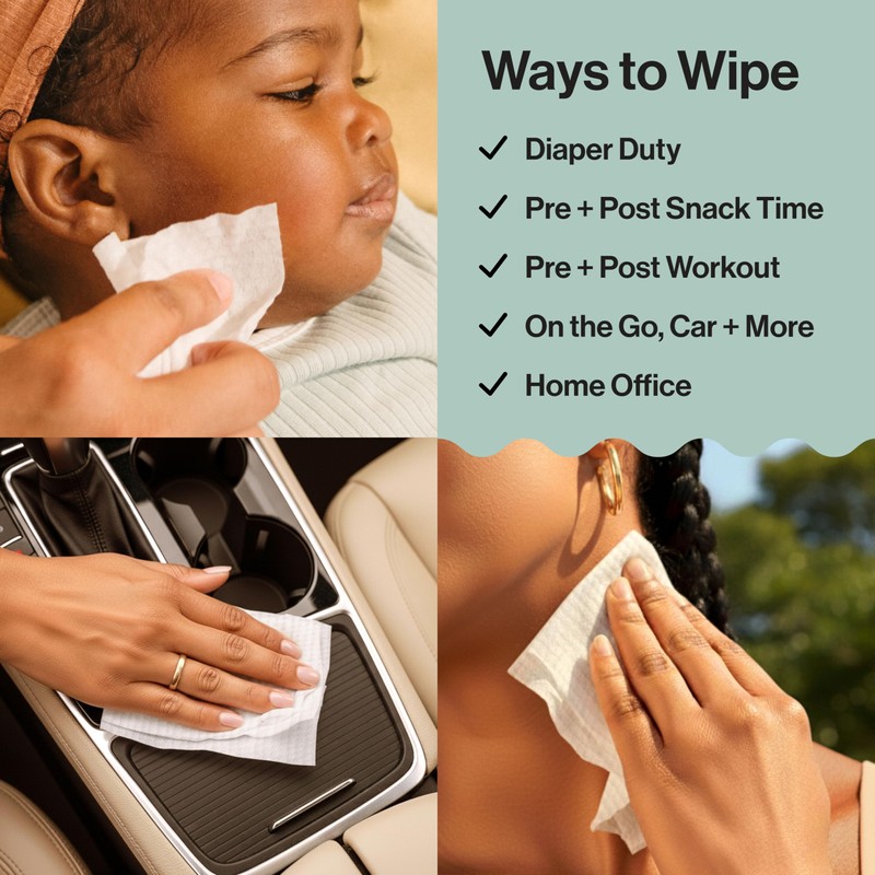 The Honest Company Clean Conscious Multi-Use Wipes Unscented Hypoallergenic Baby