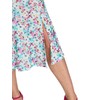 Amber Ladies Printed Mesh Lined Skirt with Split Elasticated Waist