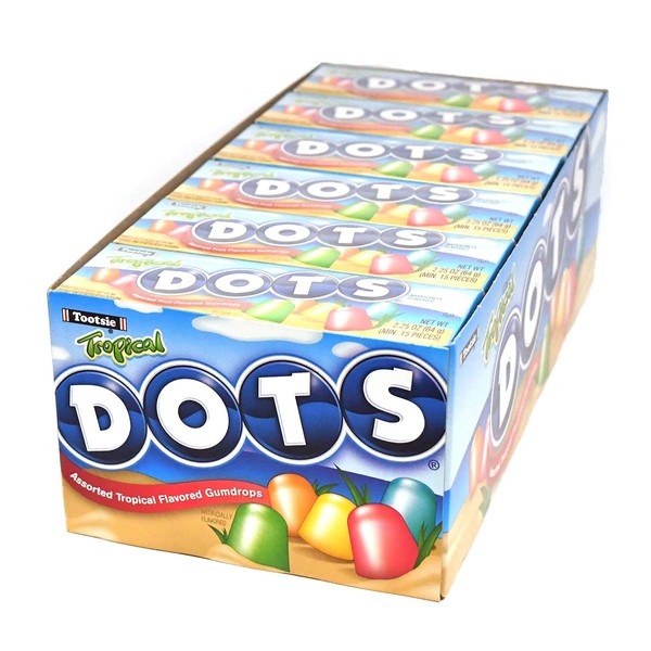 Tropical Dots Assorted Fruit Candy, 24 2.2-Oz. Boxes