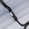 Mosie Shower Curtain Liner Waterproof Black and White Square Style