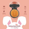 Bestron Mini Waffle Iron, Waffle Iron in Unique Easter Bunny