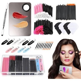 Kit de Aplicadores de Maquillaje Desechables, 275 Herramientas de Aplicación de Maquillaje Desechables, con Brochas de Maquillaje, Varitas de Rímel, Aplicador de Labios, Cepillos Sombra Ojos