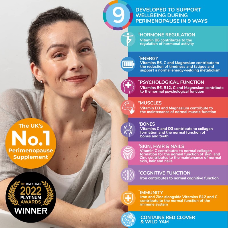 Health & Her Perimenopause Tablets for Women - Daily Support