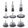 AOKLIT 9 Pack Carbon Steel Drill Wire Brush, 1/4-Inch Hex