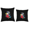 Parrot pirate Bird talking Animal Throw Pillow