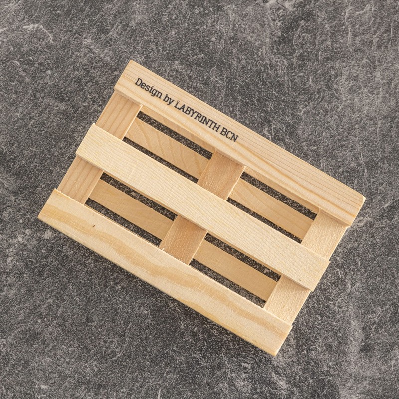 Labyrinth Palette-It Pallet Coasters 12 x 8 cm Set of