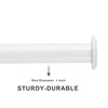 YunNephele Ceiling Curtain Rod 56-108 inch,Adjustable Metal Single Window Curtain