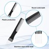 4 Pcs High Gloss Comb, Rat Tail Comb, Segmented Comb,