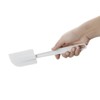 Vogue Rubber Ended Spatula 25.5 cm/10 inch, White, ABS Handle