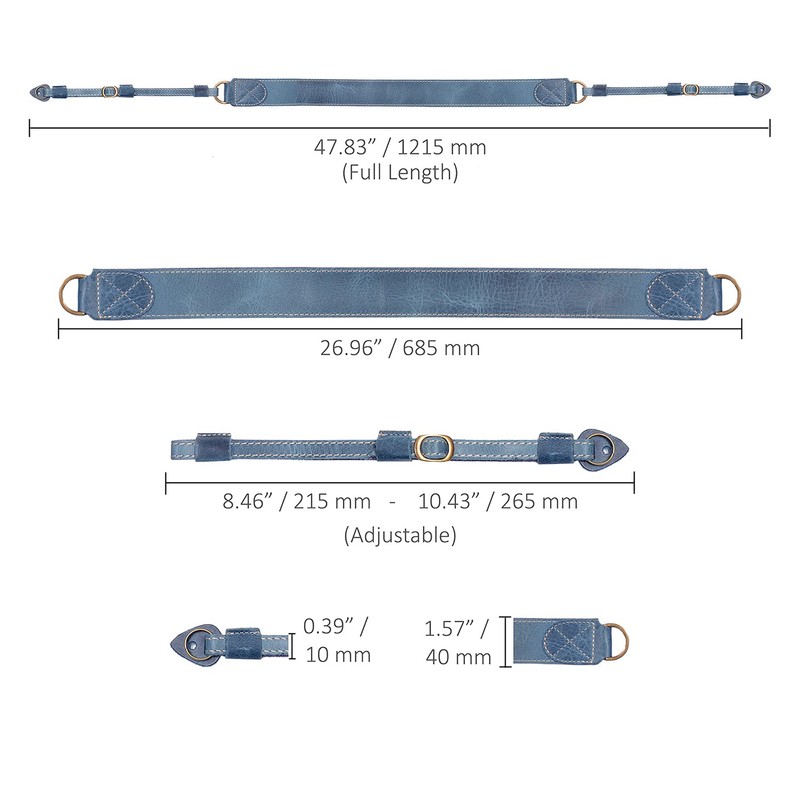 MegaGear MG2001 SLR DSLR Genuine Leather Shoulder or Neck Strap